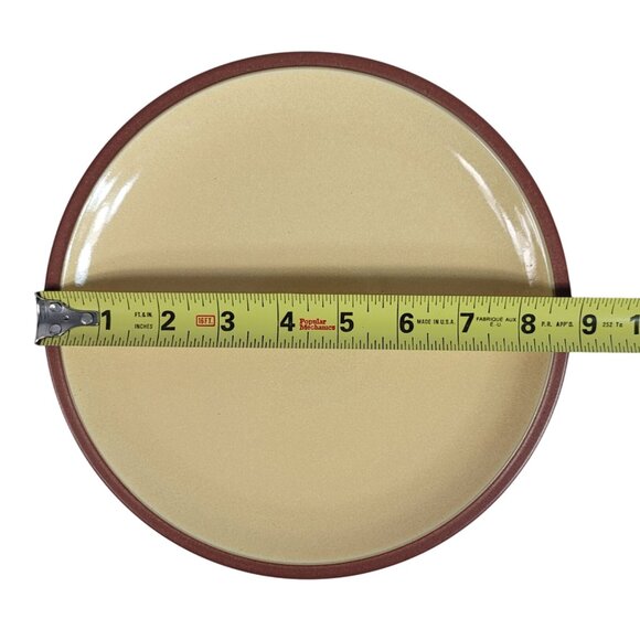 Denby Juice Salad Plate Lemon Yellow Round 8 7/8" Stoneware England Replace NEW - Picture 8 of 9